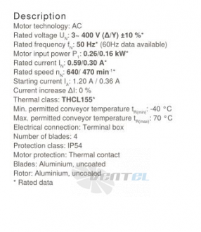 Осевой вентилятор Ziehl-abegg FB063-ADK.4F.V4P Осевой вентилятор Ziehl-abegg FB063-ADK.4F.V4P