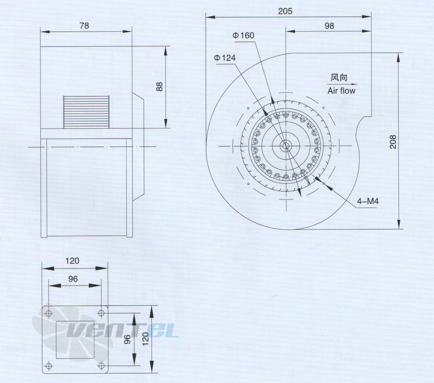 Габаритные размеры LXFF2E140-60-M92-35 Габаритные размеры LXFF2E140-60-M92-35
