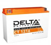 Мото аккумулятор Delta CT 1216 (12V / 16Ah / 200A (CCA))