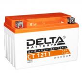 Мото аккумулятор Delta CT 1211 (12V / 11Ah / 210A (CCA))