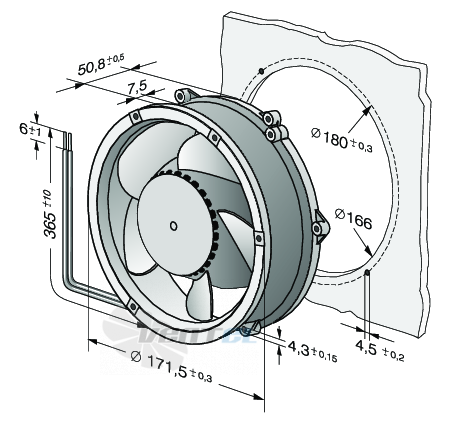 Габаритные размеры DV6248TDA