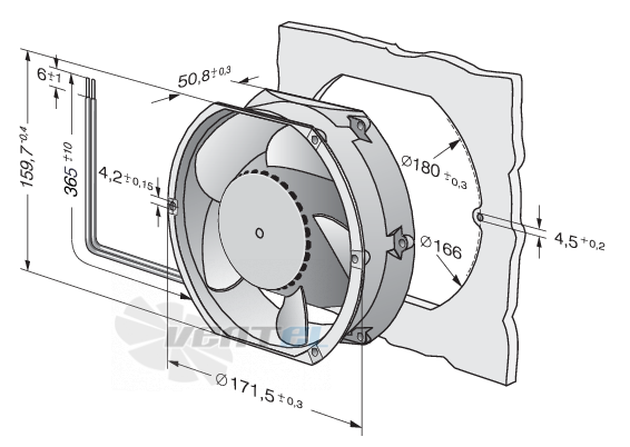 Габаритные размеры DV6424TDP