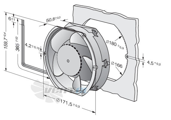 Габаритные размеры DV6448TDP