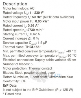 Осевой вентилятор Ziehl-abegg FB020-2EL.W8.A5