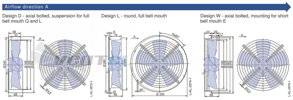 Каталог Ziehl-abegg FB020-2EL.W8.A5