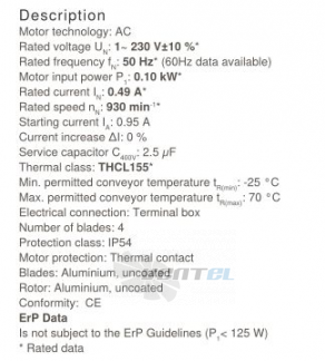Осевой вентилятор Ziehl-abegg FB035-6EK.2C.V4S
