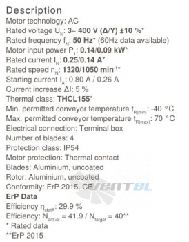 Осевой вентилятор Ziehl-abegg FB035-VDW.2C.A4P