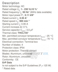 Осевой вентилятор Ziehl-abegg FB040-6EK.2C.V4P