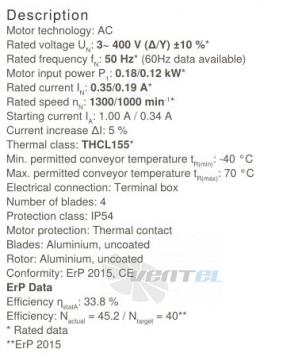 Осевой вентилятор Ziehl-abegg FB040-VDK.2C.V4L
