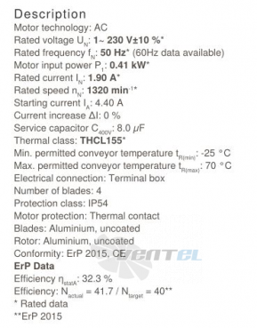 Осевой вентилятор Ziehl-abegg FB045-4EK.4F.V4L