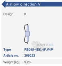 Цена Ziehl-abegg FB045-4EK.4F.V4P