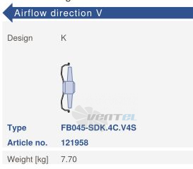Цена Ziehl-abegg FB045-SDK.4C.V4S