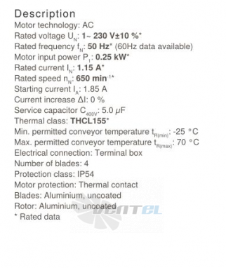 Осевой вентилятор Ziehl-abegg FB063-8EK.4F.V4L