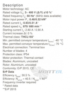 Осевой вентилятор Ziehl-abegg FB063-SDK.4I.V4P