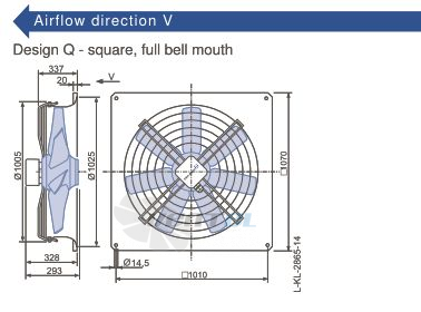 Ziehl-abegg FC091-ADQ.7M.V7 axial fan