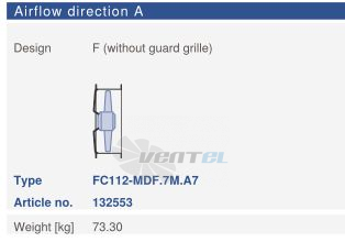 Цена Ziehl-abegg FC112-MDF.7M.A7