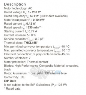 Осевой вентилятор Ziehl-abegg FN030-4EI.WC.V7