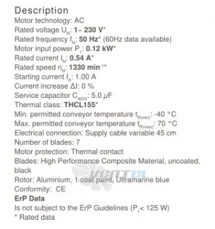 Осевой вентилятор Ziehl-abegg FN031-4EH.WD.V7