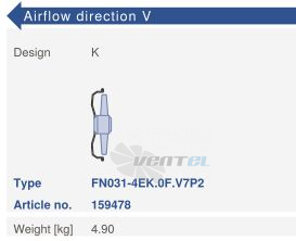 Цена Ziehl-abegg FN031-4EK.0F.V7P2