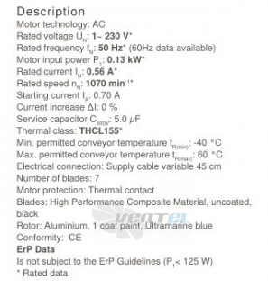 Осевой вентилятор Ziehl-abegg FN035-4EK.WD.V7