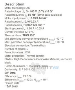 Осевой вентилятор Ziehl-abegg FN035-VDW.0F.A7P2