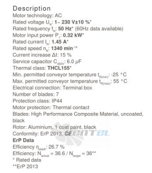 Осевой вентилятор Ziehl-abegg FN0420-4EL.2F.A7P1