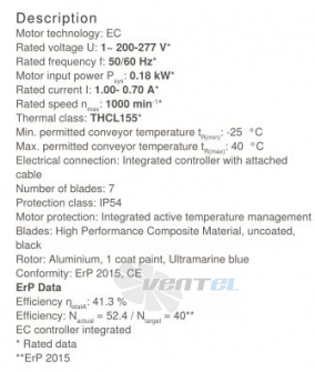 Осевой вентилятор Ziehl-abegg FN045-6IW.BF.A7P3