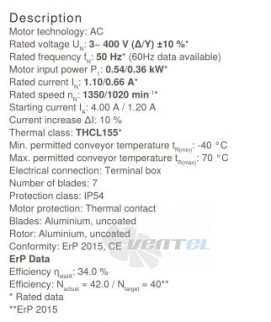 Осевой вентилятор Ziehl-abegg FN045-VDF.4F.V7P1