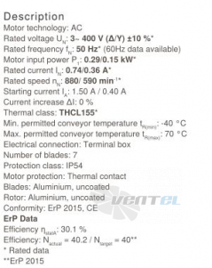 Осевой вентилятор Ziehl-abegg FN050-SDQ.4F.V7P1