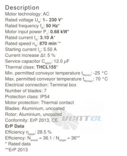 Осевой вентилятор Ziehl-abegg FN063-NDA.4F.A7P1