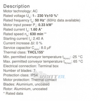 Осевой вентилятор Ziehl-abegg FN063-8EK.4I.V7P1