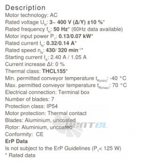 Осевой вентилятор Ziehl-abegg FN063-NDQ.4F.V7P1