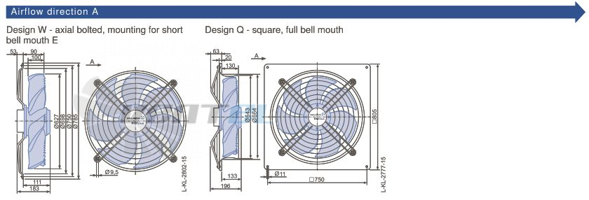 Каталог Ziehl-abegg  FN063-ZIQ.DG.A7P2 380B