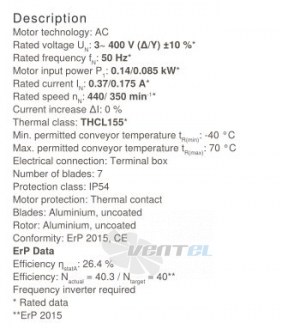 Осевой вентилятор Ziehl-abegg FN071-NDD.6F.A7P2