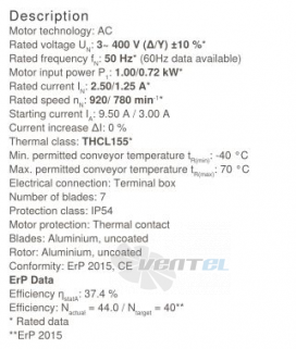 Осевой вентилятор Ziehl-abegg FN071-SDD.6K.A7P1