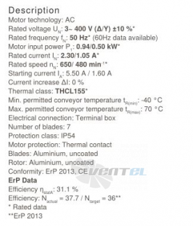 Осевой вентилятор Ziehl-abegg FN080-ADQ.6N.V7P2