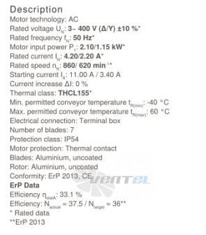 Осевой вентилятор Ziehl-abegg FN080-SDQ.6N.V7P2