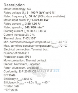 Осевой вентилятор Ziehl-abegg FN091-SDS.6N.V7P2