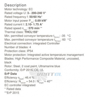 Осевой вентилятор Ziehl-abegg FN091-ZIQ.DG.V4P3 220B