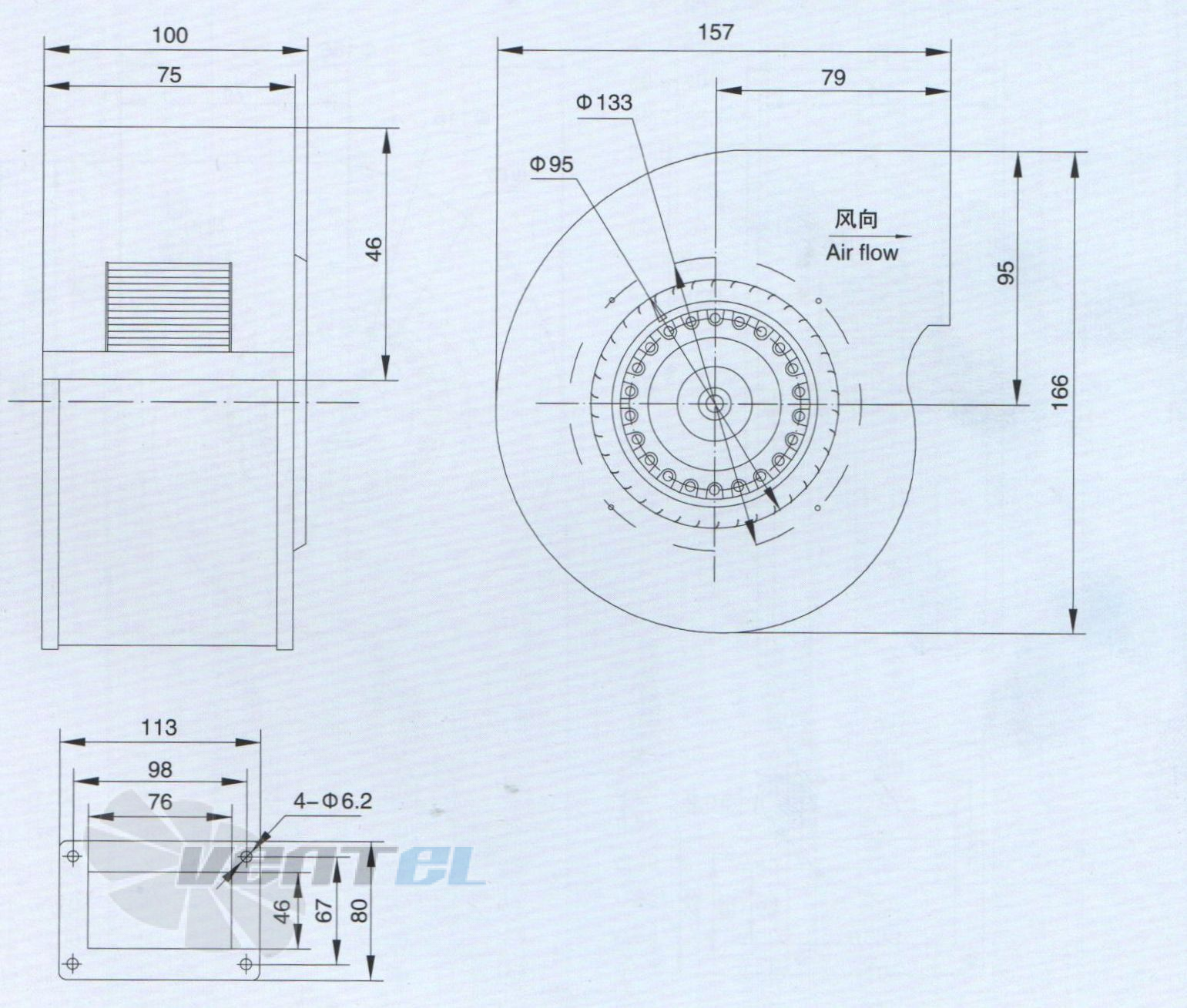 Габаритные размеры LXFF2E120-65-M92-15