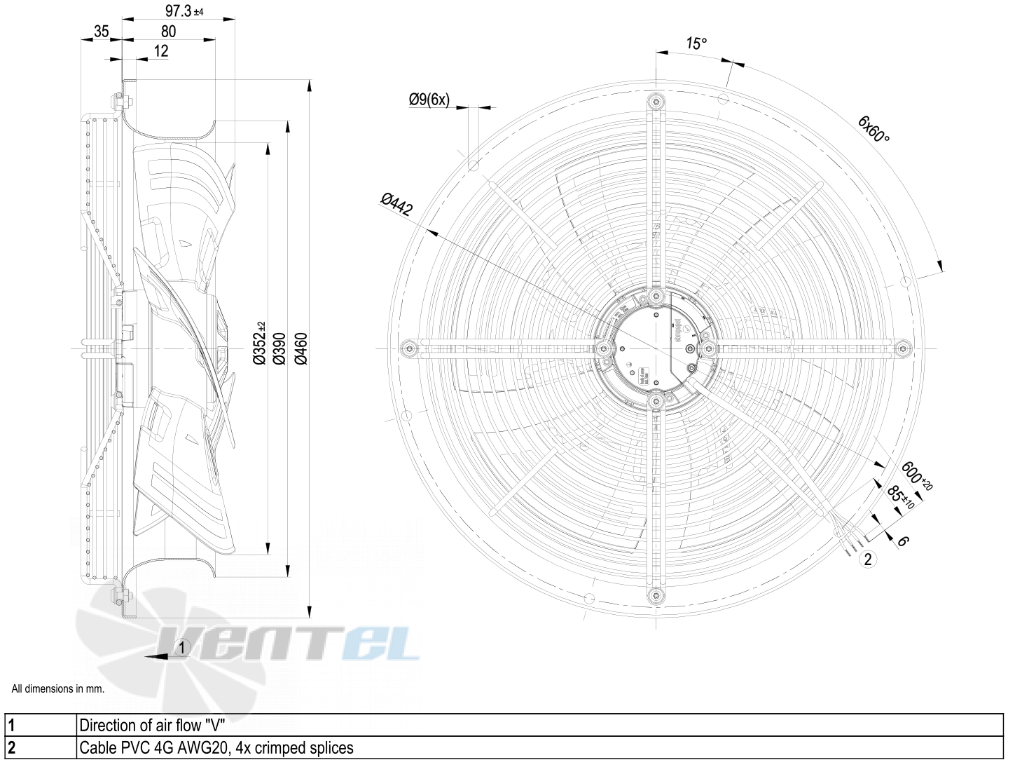 Габаритные размеры W3G350-CN01-30