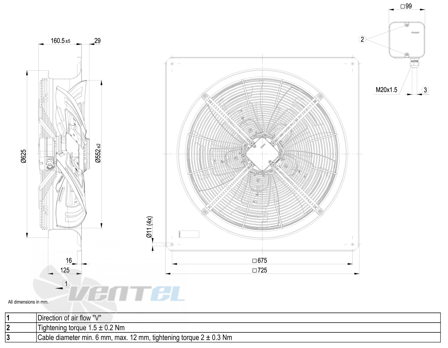 Габаритные размеры W6E560-GK01-01