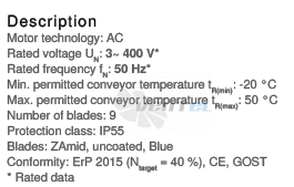 Осевой вентилятор Ziehl-abegg DN12V-8DF.I7