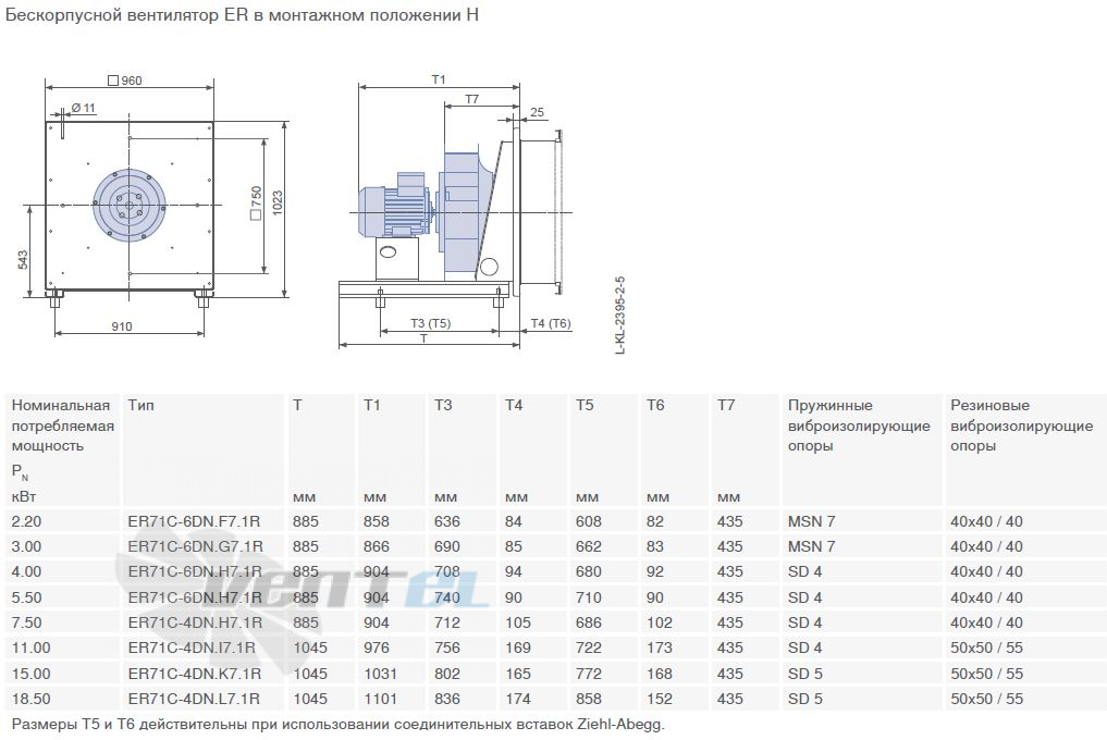 ER71C-4DN.K7.1R габаритные и присоединительные размеры