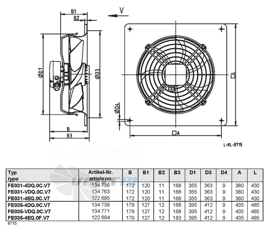 Ziehl-abegg FE031-4DQ.0C.V7 купить, цены, каталоги