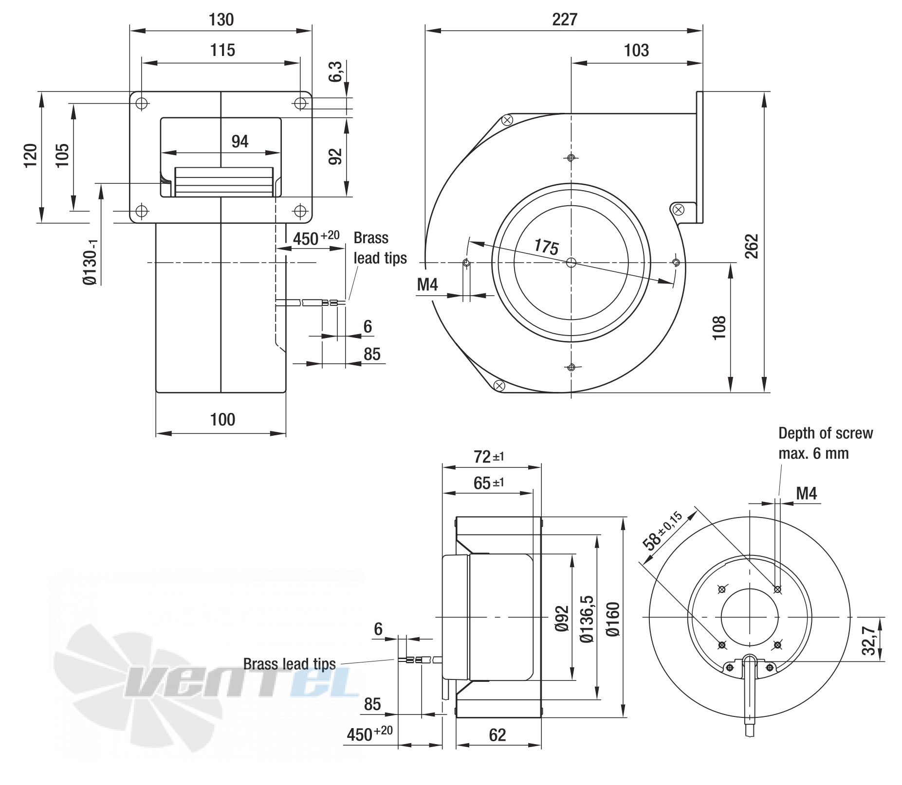 EBMPAPST G1G160-BH29-52 каталоги