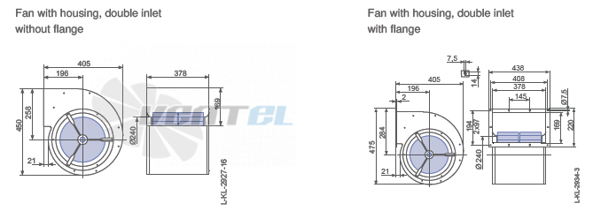 Ziehl-abegg RZ28S-4DW.4R.AL габаритные и присоединительные размеры, диаметр, рабочее колесо