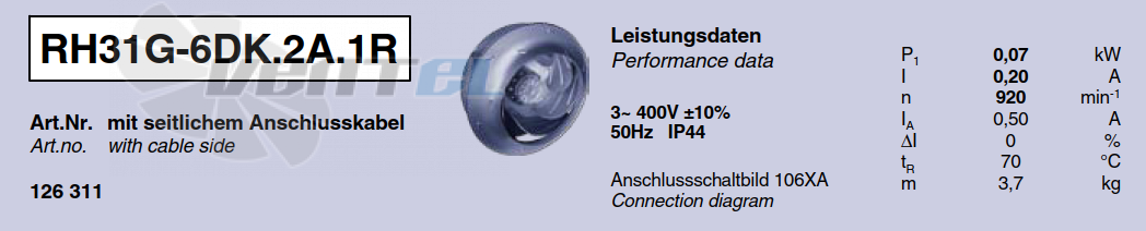 Характеристики Ziehl-abegg RH31G-6DK.2A.1R