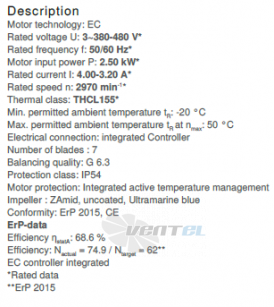 Вентилятор Ziehl-abegg ER35C-ZID.DC.CR 3ф 380V цены, каталоги, прайсы