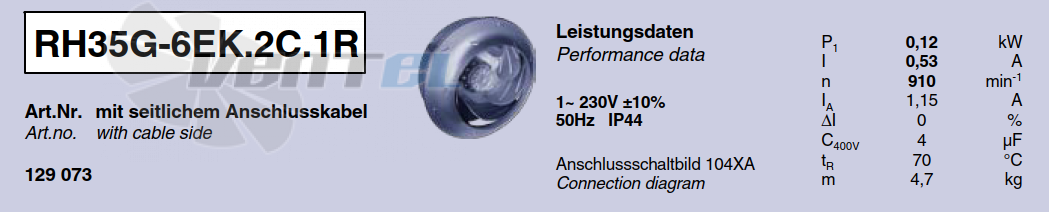 Характеристики Ziehl-abegg RH35G-6EK.2C.1R
